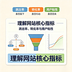 黄南建站-理解网站核心指标:跳出率、转化率与用户粘性