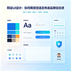 黄南建站-网站UI设计：如何用视觉语言传递品牌信任感